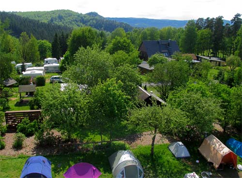 Unser Campingplatz am "Thorwaldblick"