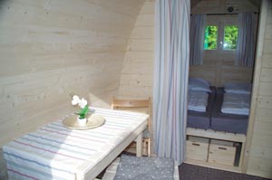 Unsere Campinghütte