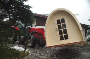 Unsere Campinghütte