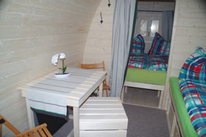 Unsere Campinghütte