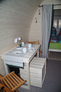 Unsere Campinghütte